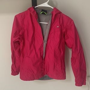 Girls Pink Koppen Rain Jacket